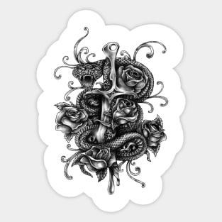 Snake drawing Sticker